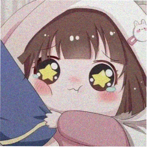 观众头像，短发观众手写笔记